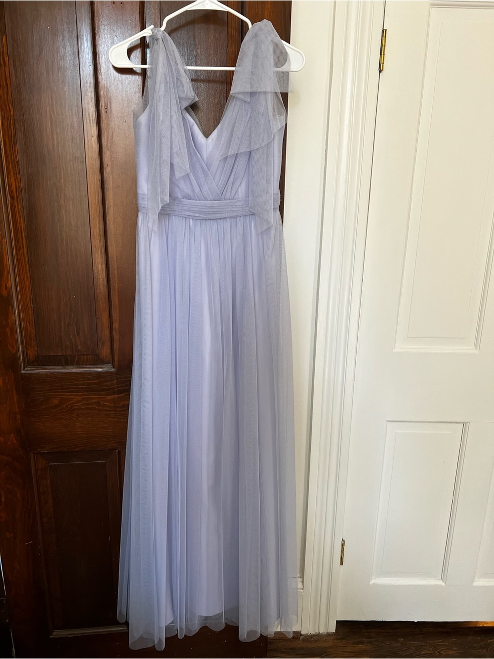 Amsale Soft Lavender Evening Dress